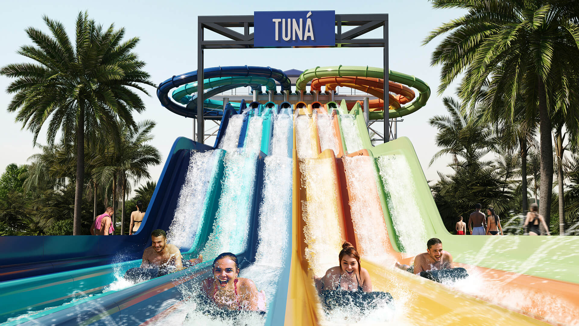 Atração do parque aquático Tuná